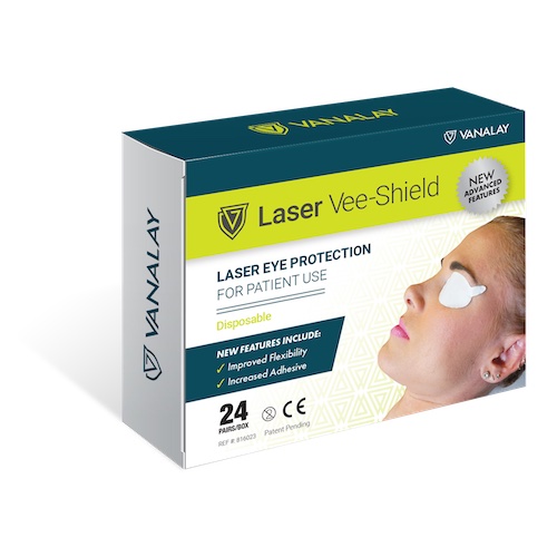 Laser VeeShield, Disposable Patient Eye Protection Innovative Optics