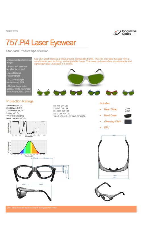 757.Pi4 Wrap Around with soft bendable nose bridge and temples - Image 3