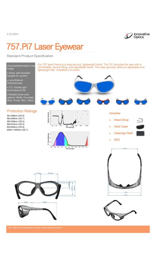 757.Pi7 Wrap Around with soft bendable nose bridge and temples - Image 3