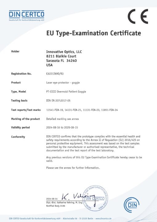 PTCEIII-Blue Adjustable Patient Goggle - Image 4