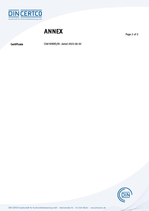 Pi10 CE Annex (Page 2 of 2)