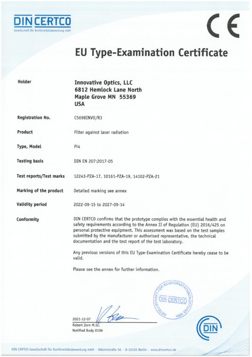 Pi4 CE Certificate
